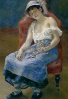 Renoir - Sleeping girl with a cat