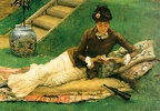 Dicey - The Nivel, A Lady in a Garden Reading a Book